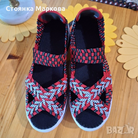 Нови сандали в червено, снимка 2 - Сандали - 54998210