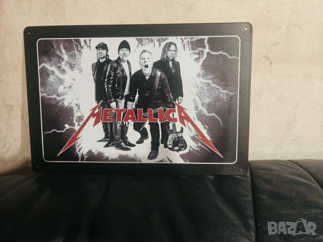 Metallica Tin Sign-метална табела(плакет), снимка 3 - Китари - 54773211