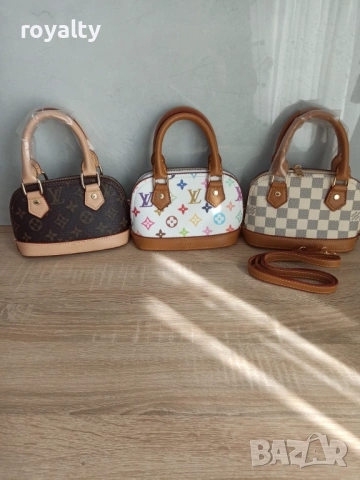 Louis Vuitton Alma Нова Кожена Дамска Чанта Луи Витон Алма Различни Цветове 