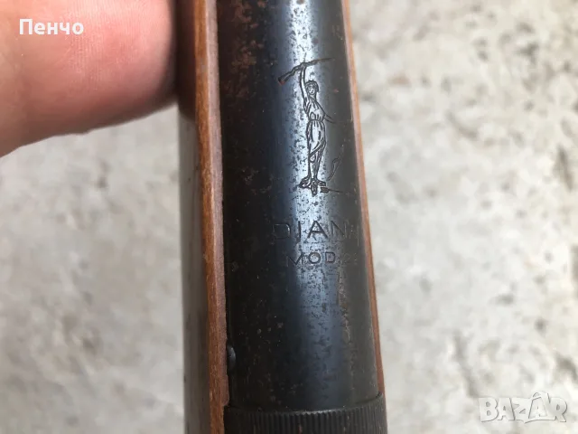 стара въздушна пушка "DIANA" Mod.22 - MADE IN GERMANY, снимка 8 - Антикварни и старинни предмети - 55313124