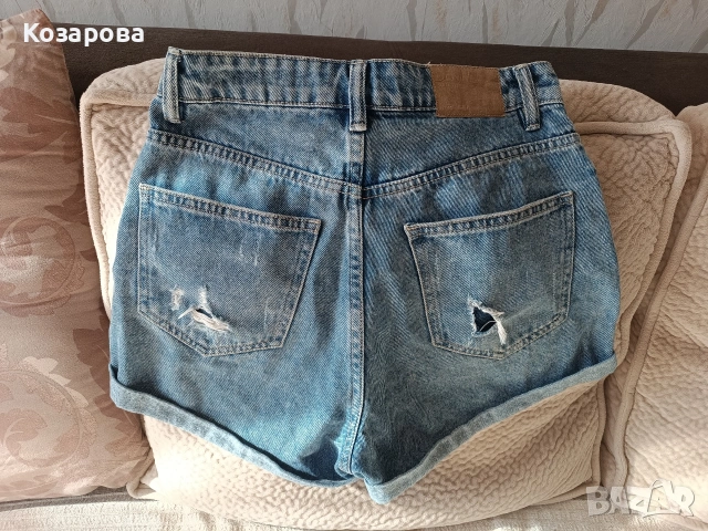 Дънкови къси панталонки, снимка 2 - Дънки - 54838048