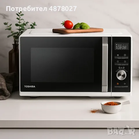 Микровълнова печка Toshiba MW3-AC26SF (26 L) / MW3-SAC23SF (23 L) - С грил, конвекция и Air Fry, снимка 4 - Микровълнови - 55317180