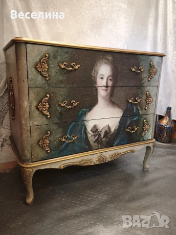 Уникален дървен скрин, снимка 2 - Скринове - 54322816