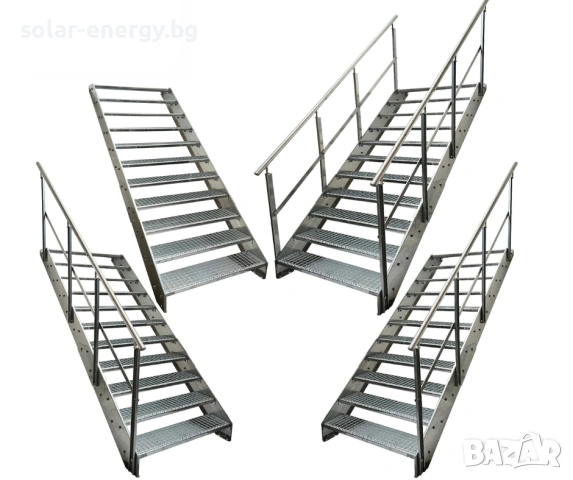 Метално стълбище 11 стъпала | Външни стълби | Поцинковано