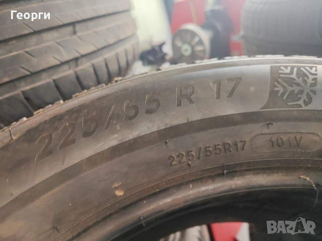 2бр.зимни гуми 225/55/17 Michelin, снимка 5 - Гуми и джанти - 55242137