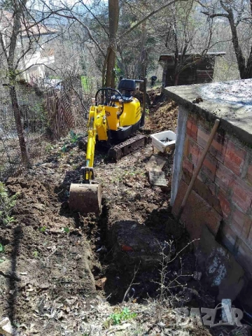 Мини багер + мини дъмпер | Изкопи | Канали | София