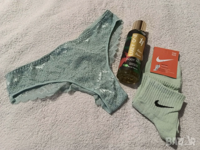 Промо комплект 793-боди мист Luzy 250 мл.+бикини+чорапи Nike