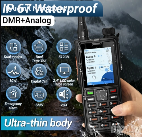 DMR радиостанция ABBREE AR-880, снимка 8 - Друга електроника - 55277833