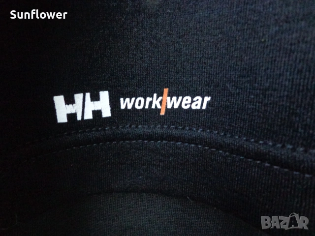 Ново! Helly Hansen HH Workwear черна блуза/топ/ горнище от мерино вълна с цип унисекс, размер S, снимка 3 - Блузи - 53976384