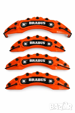 Капаци за спирачни апарати BRABUS – комплект 4 бр. | Червени, сини, черни, оранжеви, зелени, бели, снимка 9 - Аксесоари и консумативи - 54223017