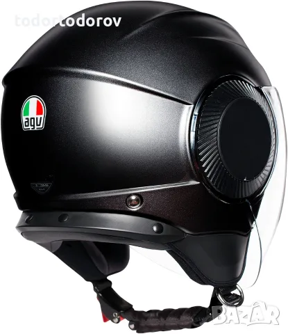 Мото Каска за чопър скутер AGV ORBYT MONO Black,вградени очила,M-57-58 NEW 149.90 €, снимка 4 - Аксесоари и консумативи - 55658691