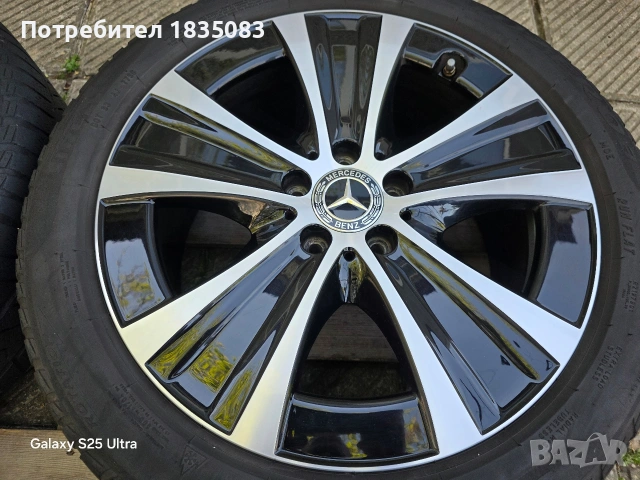 Лети джанти 18ки 5х112 Mercedes + зимни гуми 245/45/18 Pirelli, снимка 7 - Гуми и джанти - 54440938