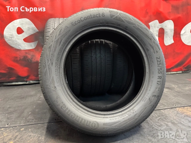 225 55 17, Летни гуми, Continental EcoContact6, 4 броя, снимка 5 - Гуми и джанти - 54801962