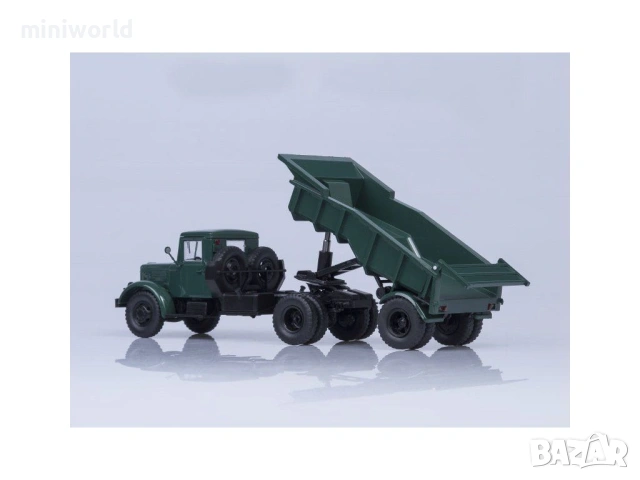 МАЗ 200В с полу-ремарке 5232В - мащаб 1:43 на Авто История моделът е нов в кутия, снимка 3 - Колекции - 54697557