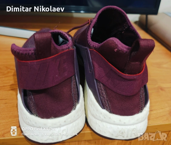 Nike Air Huarache Run Ultra Premium Night Maroon W, снимка 2 - Маратонки - 54839283