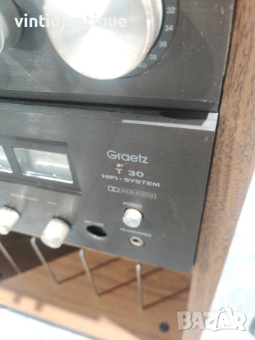 Ретро аудио система Graetz T30 Hifi-System, снимка 8 - Антикварни и старинни предмети - 54422930