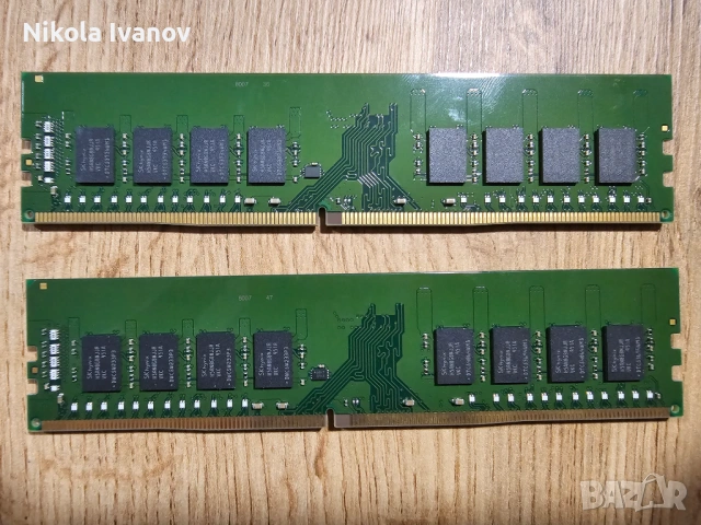 2X16GB 32GB DDR4 2666Mhz Kingston RAM памет | CL19 | Тествана! | MemTest PASS | За настолен компютър, снимка 3 - RAM памет - 54556205
