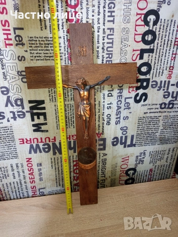 Старо разпятие/кръст, снимка 4 - Антикварни и старинни предмети - 54191881