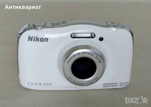 Компактен водоустойчив фотоапарат Nikon Coolpix W100 / 13.1MP, снимка 2 - Фотоапарати - 55327893