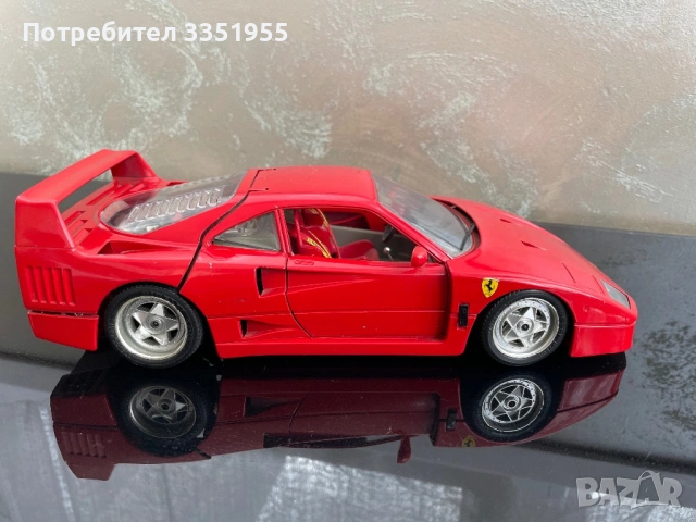 Ретро модел Ferrari F40 1/18, снимка 5 - Колекции - 54409014