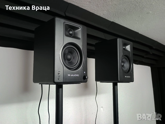 М-Audio BX3 са компактни студиен тип колони (монитори) с 3.5-инчов говорител. Изпращам видео. , снимка 4 - Тонколони - 54131688