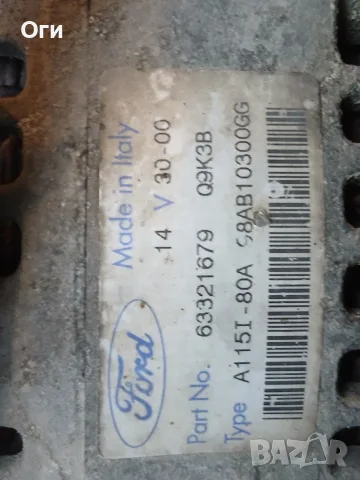 Алтернатор / динамо за Форд Фокус Мк1 1.6 16V 98AB10300GG, снимка 4 - Части - 55544246