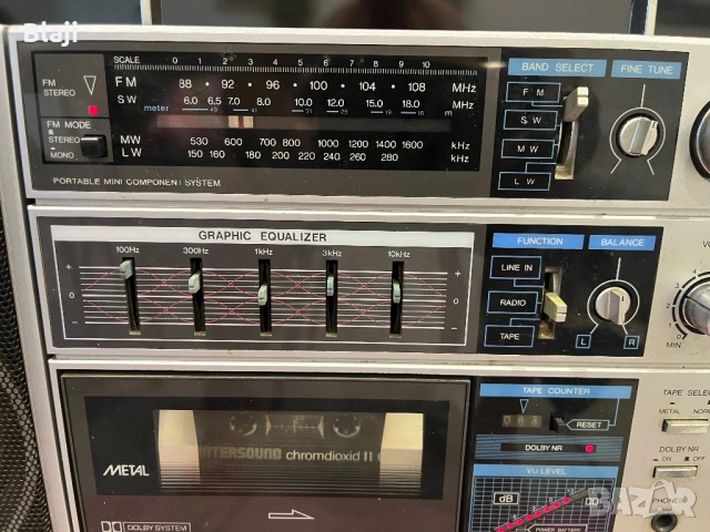 Касетофон Sanyo, снимка 3 - Радиокасетофони, транзистори - 54911525
