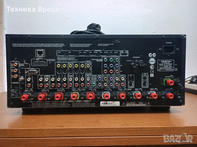 ONKYO TX-NR 807. 7X135W при 8 ома. 750W траф. Истински звяр! Изпращам видео. , снимка 17 - Ресийвъри, усилватели, смесителни пултове - 55236375