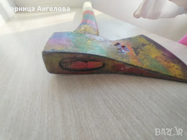  Стара немска брадва Ochsenkopf 800g за реставрация, дръжката е за смяна“., снимка 4 - Антикварни и старинни предмети - 55648750