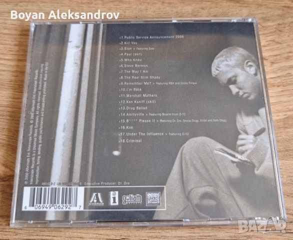 Eminem – The Marshall Mathers LP [CD], снимка 3 - CD дискове - 55009116