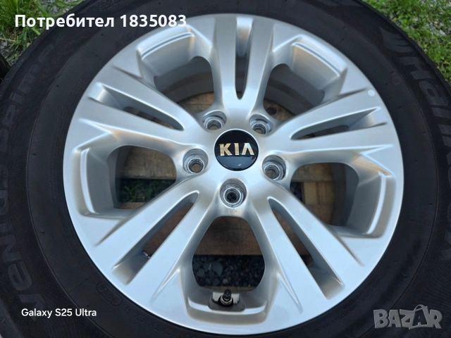 Лети джанти 16ки 5х114.3 Kia + летни гуми 215/70/16 Hankook, снимка 7 - Гуми и джанти - 54822038
