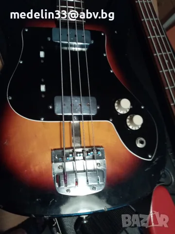 Klira Texas bass 351,Relic, West Germany 1960,short scale, sunburst, бас китара, снимка 6 - Китари - 55652044