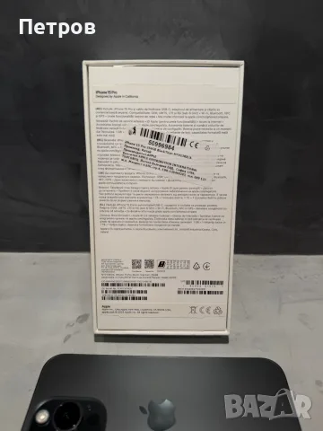 КАТО ЧИСТО НОВ Iphone 15 Pro 256 GB Black, снимка 10 - Apple iPhone - 55613206