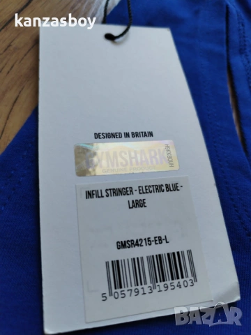 Gymshark Infill Stringer - Orange - мъжки фитнес потник Л НОВ, снимка 6 - Други - 54290116