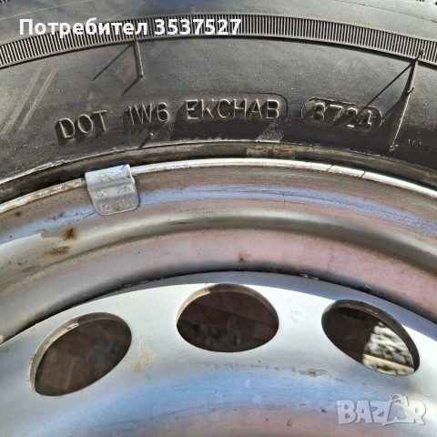 2 бр. гуми с джанти за мерцедес Sprinter, снимка 3 - Гуми и джанти - 54441585