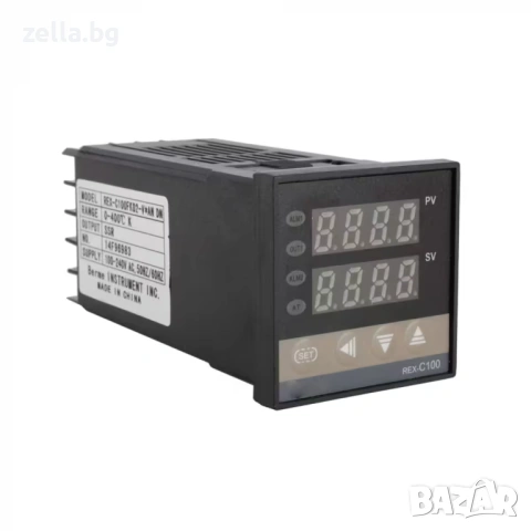 Дигитален терморегулатор REX C100 220V 0-400°C + SSR реле 40A + K-тип сонда 10106, снимка 7 - Друга електроника - 54657802
