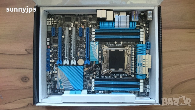 ASUS P9X79 Deluxe LGA2011 + Core i7-3930K + 32GB DDR3, снимка 5 - Дънни платки - 54371231