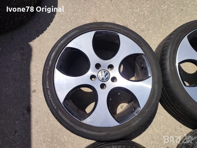 ПРОМОЦИЯ АЛУМИНИЕВИ ДЖАНТИ за VW GOLF 6 GTI 5x112 18 цола.Отлично състояние., снимка 8 - Гуми и джанти - 54586548