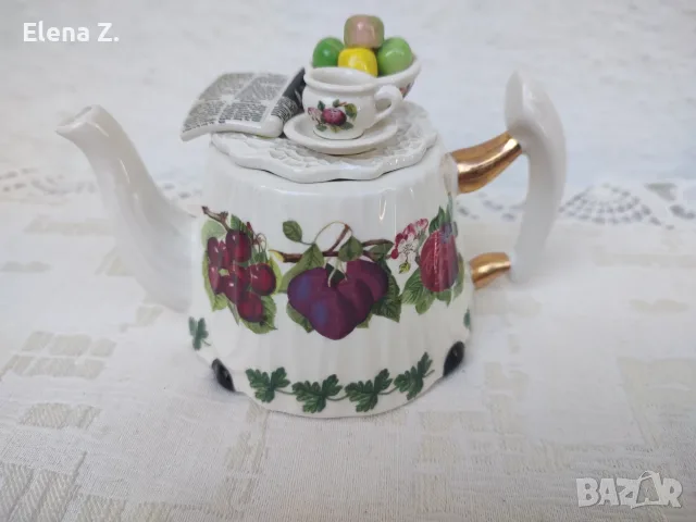 Малък колекционерски чайник Pomona Table Portmeirion и Cardew, снимка 3 - Декорация за дома - 55692181