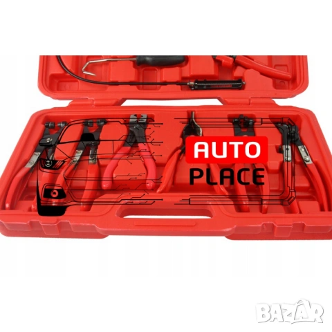 Комплект клещи за скоби за водни съединения 9 части Mar–Pol, снимка 5 - Клещи - 53955531