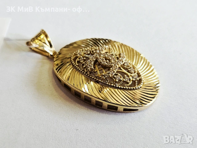 Златна висулка 3.66гр 01865-26, снимка 2 - Колиета, медальони, синджири - 54196561