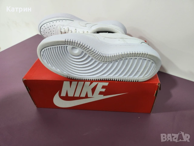 Бели Nike Court Vision Alta на платформа 38.5, снимка 7 - Маратонки - 54832362