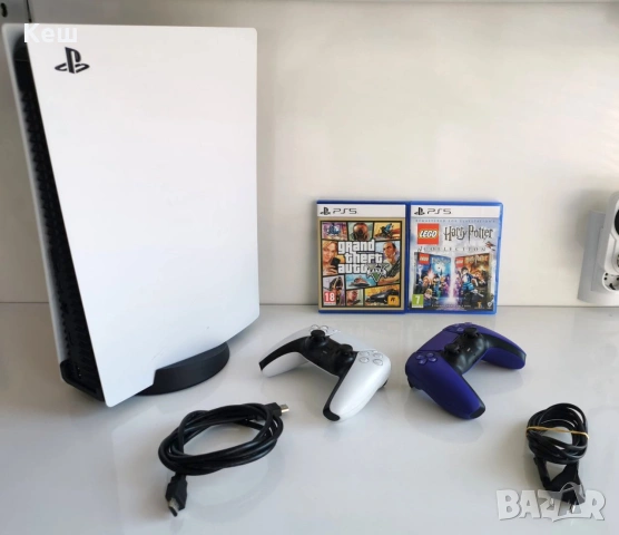 Конзола Playstation 5 disk edition (2бр. контролери)
