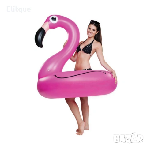 Надуваем пояс Фламинго 90 см – стабилен и стилен аксесоар за плаж и басейн, издръжлив PVC дизайн, снимка 5 - Декорация за дома - 54219613