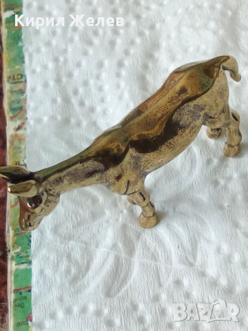 Бронзова фигурка на магаре 45034, снимка 5 - Колекции - 54177652