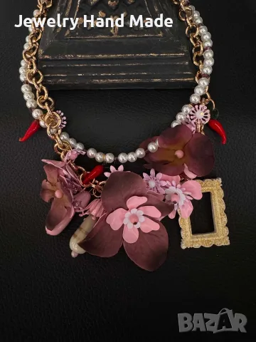 Уникално и стилно колие "Vintage", снимка 2 - Колиета, медальони, синджири - 55682991
