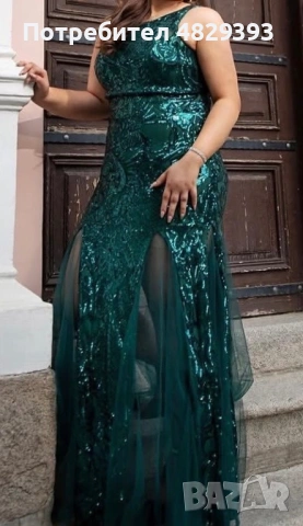 Официална зелена рокля ! , снимка 3 - Рокли - 54573883