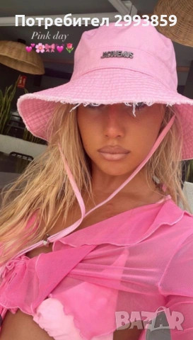 шапка JACQUEMUS Le Bob Artichaut bucket hat*PINK
