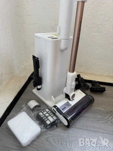 Безжична Вертикална Прахосмукачка Shark Detect Clean & Empty IW3612EUT | Със Самопочистваща Станция!, снимка 3 - Прахосмукачки - 54794321
