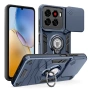 ZTE Blade A56 калъф – PC+TPU, плъзгаща се защита на камерата, подставка, протектор, 2 цвята, снимка 1